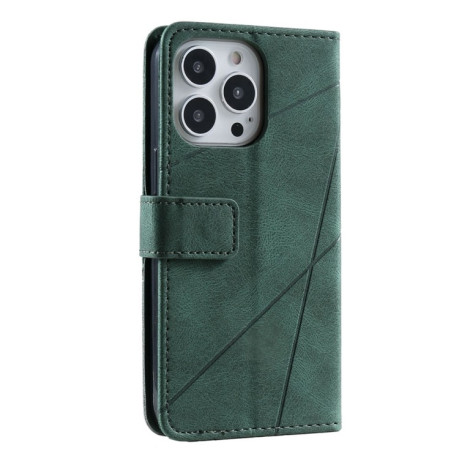 Чохол-книжка Skin Feel Splicing для iPhone 16 Pro Max - зелений