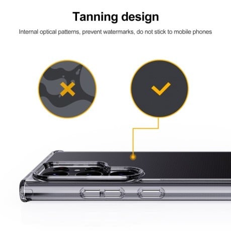 Противоударный чехол Clear Crystal Acrylic для Samsung Galaxy S23 Ultra 5G - прозорий