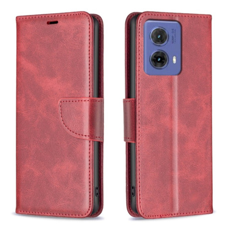 Чохол-книжка Lambskin Texture Pure Color для Motorola Moto G85 - червоний