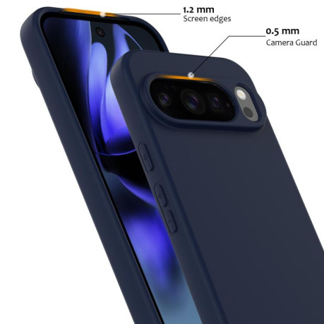 Силиконовый чехол Shockproof Silicone Magsafe для Google Pixel 10 Pro XL - синий