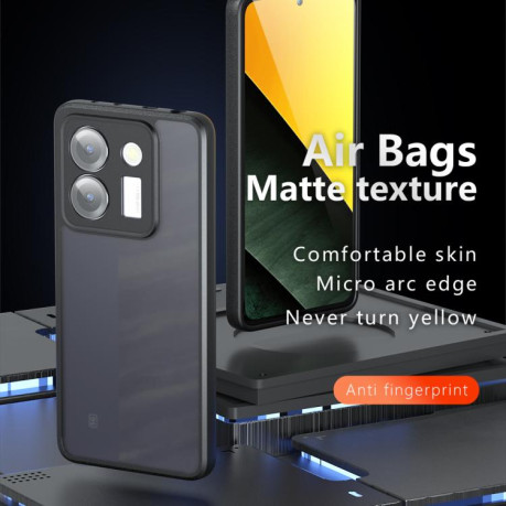 Противоударный чехол Armor Precise Hole PC Hybrid TPU для Xiaomi Poco M7 Pro 5G - черный