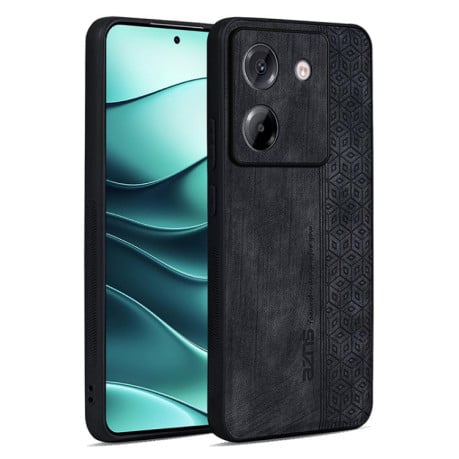Чехол AZNS с 3D-тиснением и мягким покрытием Skin Feel на Xiaomi Poco M7 Pro 5G - черный