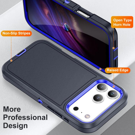 Двосторонний противоударный чехол Life Waterproof Rugged для iPhone 17 Pro Max - синий