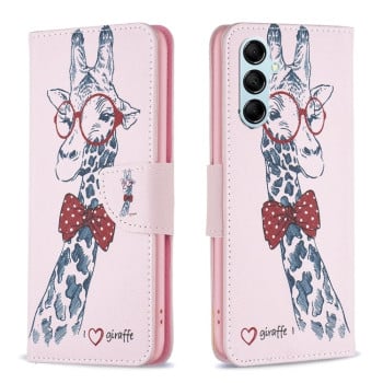 Чехол-книжка Colored Drawing Pattern для Samsung Galaxy M14 5G - Deer