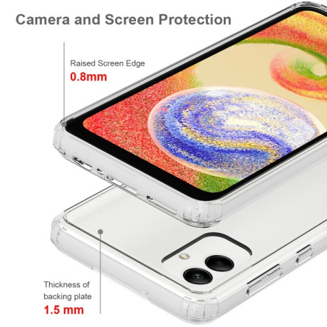 Акриловый противоударный чехол HMC для Samsung Galaxy A04 4G - прозрачный