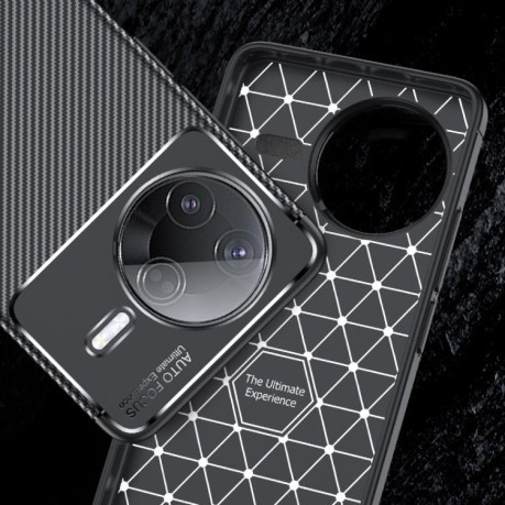 Ударозащитный чехол HMC Carbon Fiber Texture на Xiaomi Poco F7 Pro 5G - черный