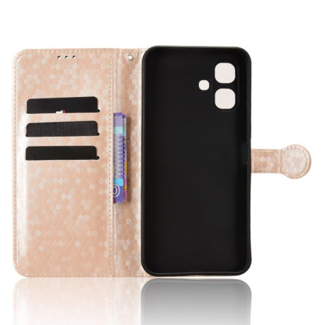 Чехол-книжка Honeycomb Dot на Infinix Smart 20 4G — золотой