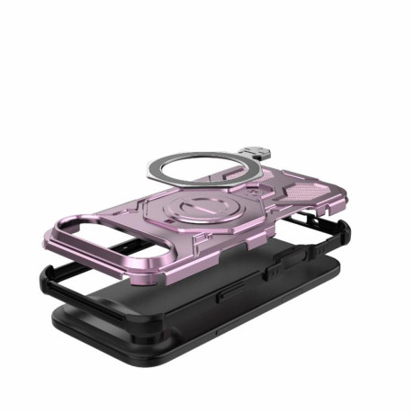Протиударний чохол J-20 Solid Color MagSafe Magnetic на iPhone Air - рожевий