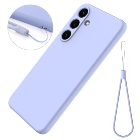 Силіконовий чохол Solid Color Liquid Silicone  для Samsung Galaxy S25+ 5G - фіолетовий
