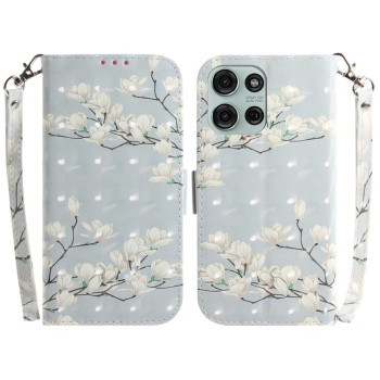 Чохол-книжка 3D Painting для Motorola Moto G75 5G Global - Magnolia