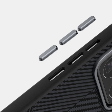 Ультратонкий чохол ABEEL 6D Micro Relief MagSafe Magnetic на Xiaomi 15 Pro - Carbon Fiber Black