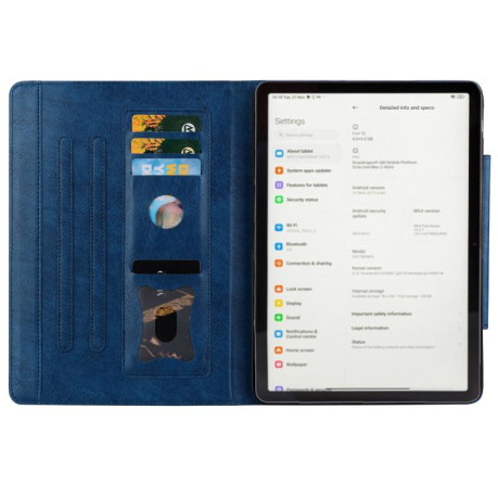 Чехол-книжка Cat Buckle Leather на Xiaomi Redmi Pad 2 - синий