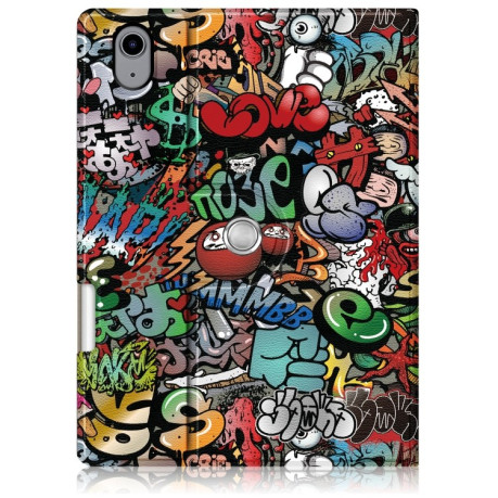 Чехол-книжка Painted Pattern Voltage для iPad mini 6 - Graffiti