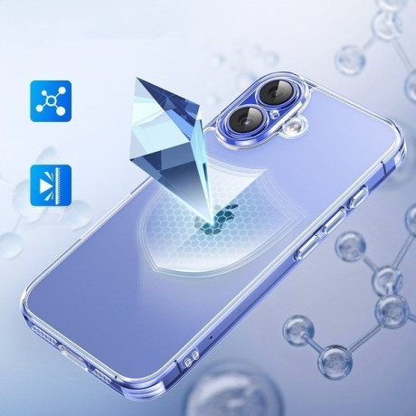 Оригинальный чехол Ugreen Gel Frame Classy Clear для iPhone 16 - Transparent
