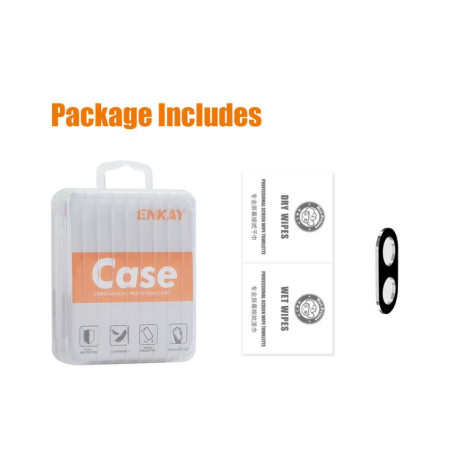 Захисне скло на камеру ENKAY Hat-Prince 9H на Samsung Galaxy Filp 7 - чорне