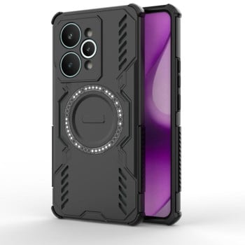 Противоударный чехол Armor Magnetic Ring на Realme 15 Pro 5G Global — чёрный