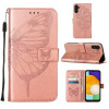 Чохол-книжка Embossed Butterfly для Samsung Galaxy A04s/A13 5G - рожеве золото