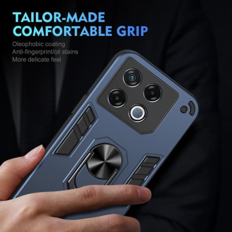 Ударозахисний чохол Metal Ring Holder для Infinix GT 20 Pro 5G - синій
