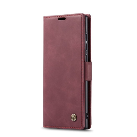 Кожаный чехол CaseMe-013 Multifunctional на Samsung Galaxy Note 10 Lite - винно-красный