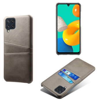 Протиударний чохол Calf Texture with Card Slots Samsung Galaxy M32/A22 4G - сірий