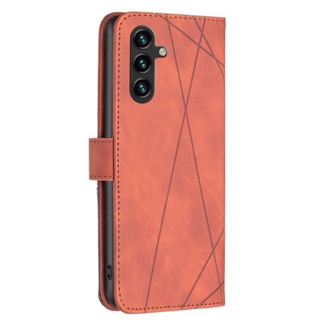 Чехол-книжка Rhombus Texture для на Samsung Galaxy M16 5G / F16 5G - коричневый