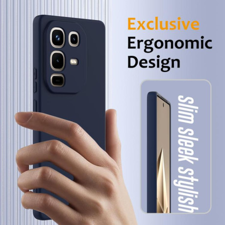 Силиконовый чехол Shockproof Silicone Magsafe для Infinix Note 50 4G / 50 Pro 4G - синий