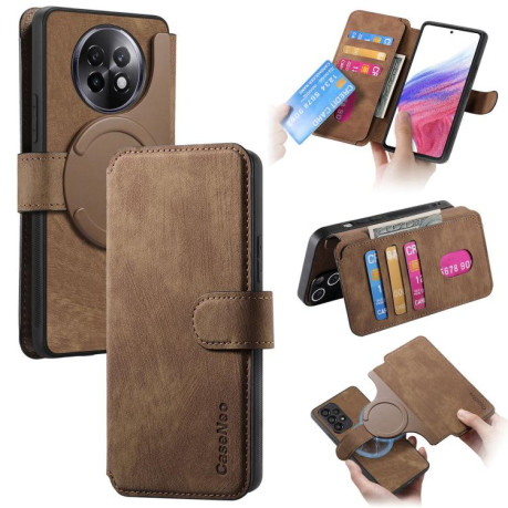 Чехол-книжка CaseNeo MagSafe RFID Anti-theft Retro Leather для Realme 13+ 5G - коричневий