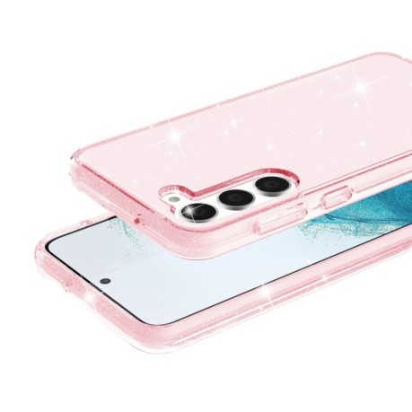 Протиударний чохол Terminator Style Glitter для Samsung Galaxy S23+Plus 5G - рожевий