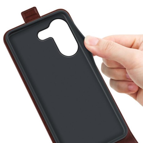 For Redmi Turbo 5 5G / Poco X8 Pro 5G R64 Texture Single Vertical Flip Leather Phone Case(Brown)