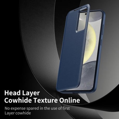 Чехол-книжка Smart View Window Leather на Samsung Galaxy S25 FE 5G - синий