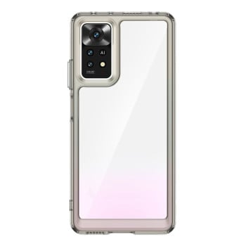 Протиударний чохол Colorful Acrylic Series із кольоровою силіконовою боковиною на Xiaomi Redmi Note 12 Pro 4G/11 Pro Global(4G/5G)/11E Pro 5G Global - сірий