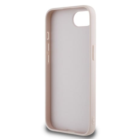 Оригінальний чохол Guess Grained 4G Metal Logo для iPhone 16e - Pink