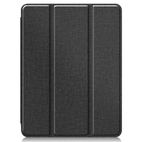 Противоударный чехол-книжка Fabric Denim на iPad Pro 12.9 inch 2020 -черный
