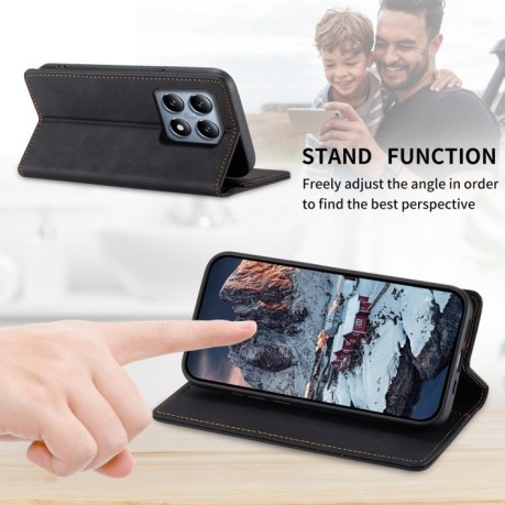 Чохол-книжка Business Solid Color Magnetic RFID Leather на Xiaomi 14T Pro - чорний