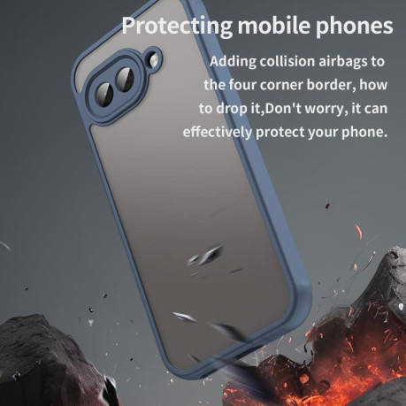 Чохол Fan Dun Series TPU Hybrid PC Frosted на Google Pixel 9a - синій