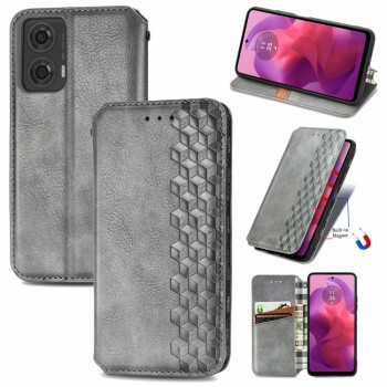 Чохол-книжка Cubic Grid для OnePlus 12R 5G - сірий