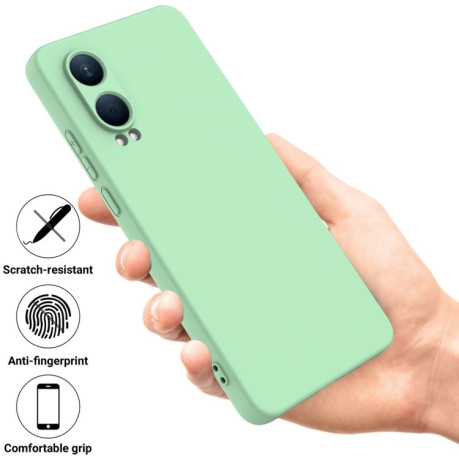 Силіконовий чохол Solid Color Liquid Silicone для OnePlus Nord CE4 Lite Pro XL - зелений