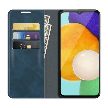 Чехол-книжка Retro-skin Business Magnetic на Samsung Galaxy A04s/A13 5G - синий