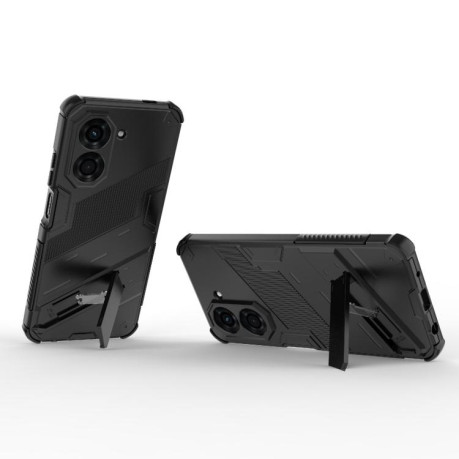Противоударный чехол Punk Armor для Xiaomi Redmi A5 4G 171.1mm / Poco C71 5G - черный