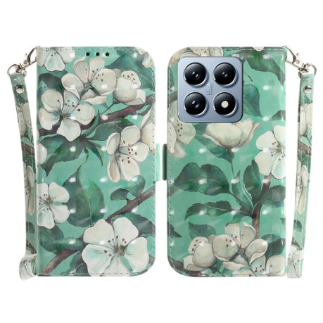 Чохол-книжка 3D Painting для Xiaomi 14T Pro - Flower