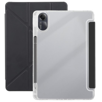 Чехол-книжка Clear Acrylic Demation Leather для Xiaomi Redmi Pad SE 11 2025 / Pad 2 - чорний