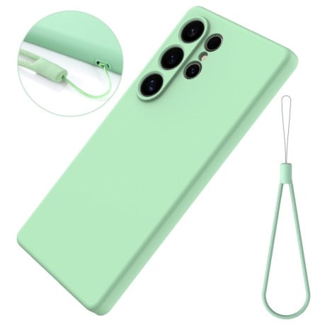 Силіконовий чохол Solid Color Liquid Silicone  для Samsung Galaxy S25 Ultra 5G - зелений