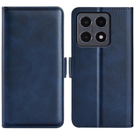 Чехол-книжка с двусторонней магнитной застёжкой на Xiaomi 15T - синий