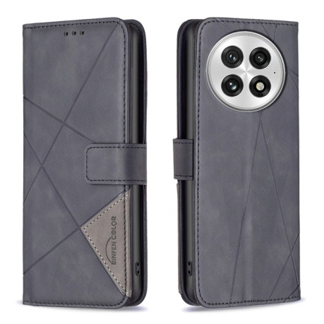 Чохол-книжка Rhombus Texture для OnePlus 13 - чорний