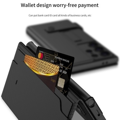 Чохол-книжка GKK Flip Wallet Leather  для Samsung Galaxy S25+ 5G - сірий
