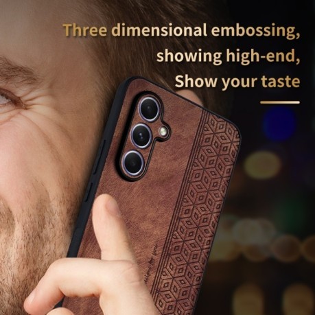Противоударный чехол AZNS 3D Skin Feel для Samsung Galaxy A55 5G - черный
