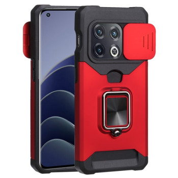 Протиударний чохол Sliding Camera Design для OnePlus 10 Pro - червоний
