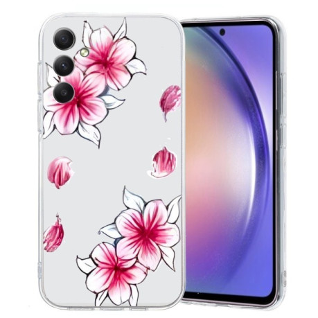 Чохол Colored Drawing Pattern Transparent TPU для Samsung Galaxy S24 FE 5G - Sakura