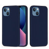 Силіконовий чохол Solid Color Liquid для iPhone 14 - темно-синій