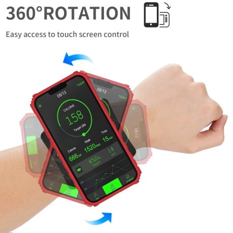 Противоударный чехол Armor Wristband для Samsung Galaxy S21 FE - красный